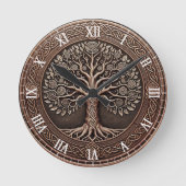 Horloge Ronde Rainbow Tree of Life  (Recto)