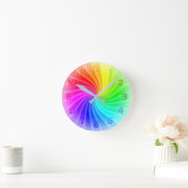 Horloge Ronde Rainbow Twirl (Maison)