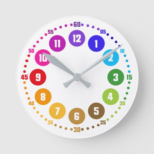 Horloge Ronde rainbowatch Lernuhr K12-AU-EU (Recto)