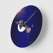 Horloge Ronde Ramadan Mosque à Crescent Moon (Angle)