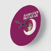Horloge Ronde Ramadan Mubarak (Angle)