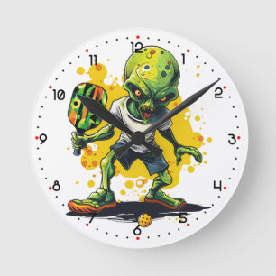 Horloge Ronde Ramer jusqu'à la navette spatiale mère Pickleball