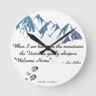 Horloge Ronde Randonnée montagnes L'Univers murmure Bienvenue à