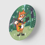 Horloge Ronde Ranger Rick | Scarlett Fox Waving (Angle)