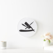 Horloge Ronde rasoir barbare (Maison)