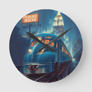 Horloge Ronde Rationaliser la modernité Express vintage de New