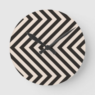 Horloge Ronde Rayures de risque