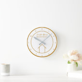 Horloge Ronde Real Estate Chic (Maison)