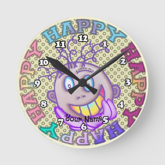 Horloge Ronde Really Happy Face (Recto)