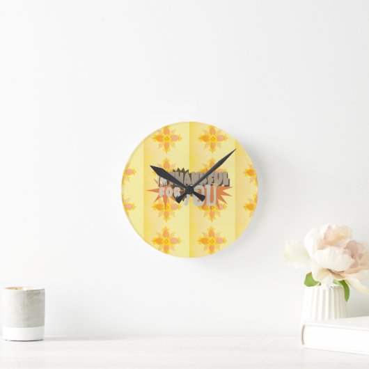 Horloge Ronde Reconnaissant pour vous (Maison)