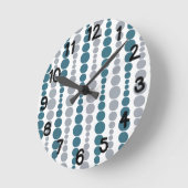 Horloge Ronde Rectangles modernes  (Angle)