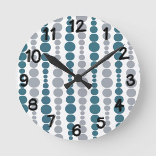 Horloge Ronde Rectangles modernes 