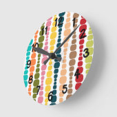 Horloge Ronde Rectangles modernes (Angle)