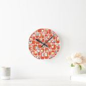 Horloge Ronde Rectangles modernes du milieu du siècle (Maison)