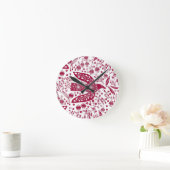 Horloge Ronde Red Bird Art (Maison)