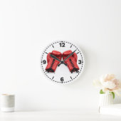 Horloge Ronde Red Boxing Gloves Wall Clock, Boxing Clock Face (Maison)