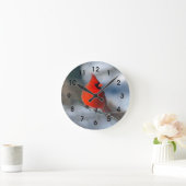 Horloge Ronde Red Cardinal Bird (Maison)