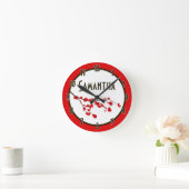 Horloge Ronde Red Cherry (Maison)