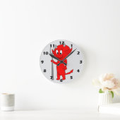 Horloge Ronde Red Devil Design (Maison)