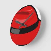 Horloge Ronde Red Hat Fedora (Angle)