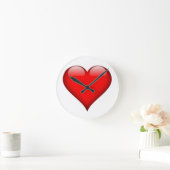 Horloge Ronde Red Heart Love (Maison)