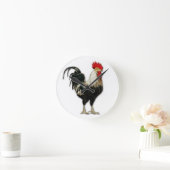 Horloge Ronde Red Rooster Chicken (Maison)