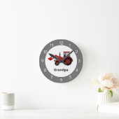 Horloge Ronde Red Tractor (Maison)