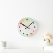 Horloge Ronde Red Yellow Blush Tie (Maison)