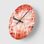 Horloge Ronde Red zigzag (Angle)