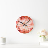 Horloge Ronde Red zigzag (Maison)
