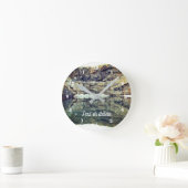 Horloge Ronde Réflections de Rock Cliff In Pond 3 Personalized (Maison)