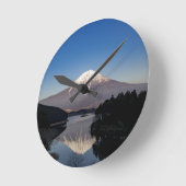 Horloge Ronde Réflexion du lac Fuji (Angle)