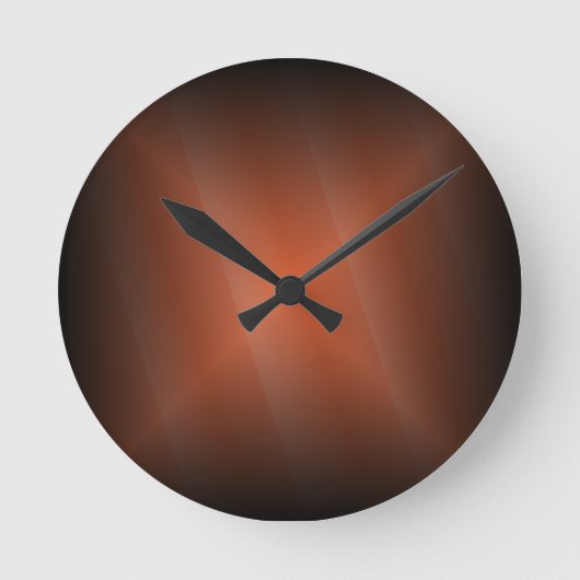 Horloge Ronde Réflexion orange (Recto)