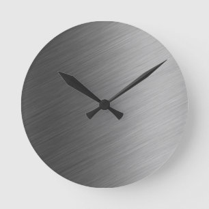 Horloge Ronde Regard en aluminium balayé en métal