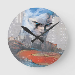 Horloge Ronde Regard fixe de Superman