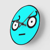 Horloge Ronde Regarder la bande dessinée Meme Rage de désapproba (Angle)