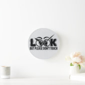 Horloge Ronde Regardez, mais ne touchez pas (Maison)