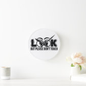 Horloge Ronde Regardez, mais ne touchez pas (Maison)