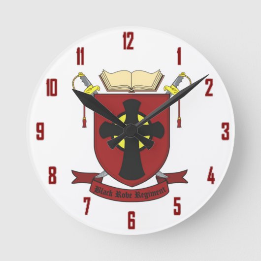 HORLOGE RONDE RÉGIMENT NOIR DE ROBE LONGUE (Recto)