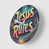Horloge Ronde Règles de Jésus (Angle)