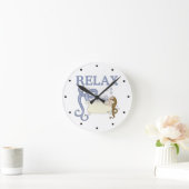 Horloge Ronde Relax mermaid (Maison)