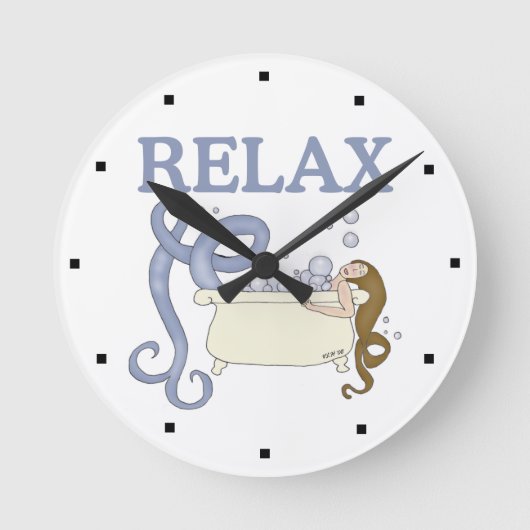 Horloge Ronde Relax mermaid (Recto)