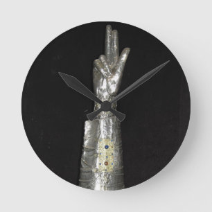 Horloge Ronde Reliquaire de St George (argent et bois)