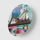 Horloge Ronde Relógio com a pintura de Teixeira Leite (Angle)