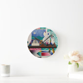 Horloge Ronde Relógio com a pintura de Teixeira Leite (Maison)