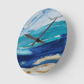 Horloge Ronde Reloj Blue Monticelli Art (Angle)