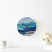 Horloge Ronde Reloj Blue Monticelli Art (Maison)