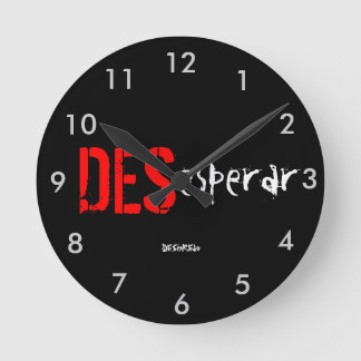 Horloge Ronde Reloj de pared DESesperar DESenREdo negro