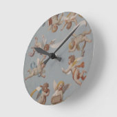 Horloge Ronde Renaissance lunaire des Cherubs (Angle)