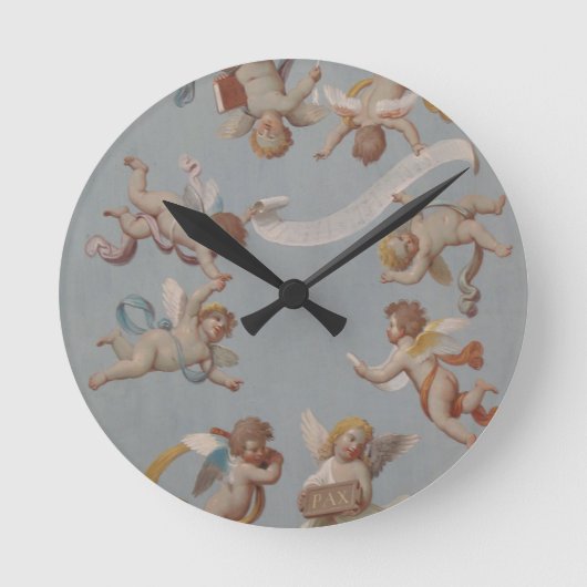 Horloge Ronde Renaissance lunaire des Cherubs (Recto)